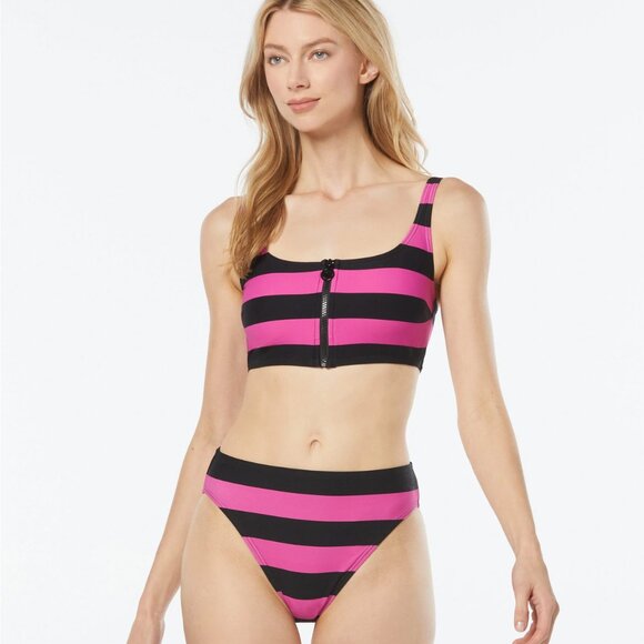 Michael Kors Zip Front Bikini Set NWT - Picture 1 of 8